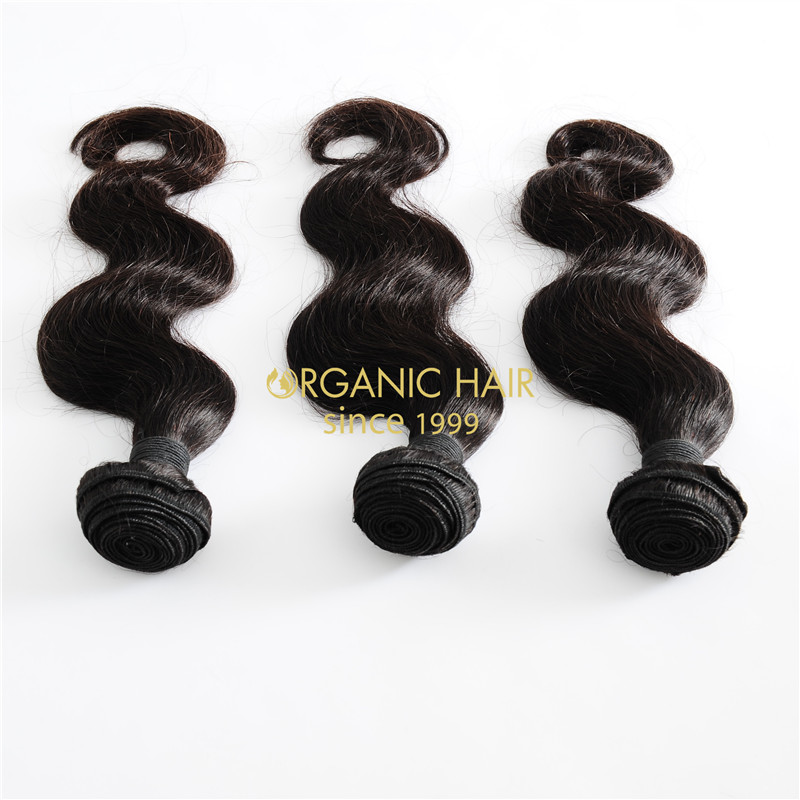 Virgin hair weave hair extensions with lace front weave